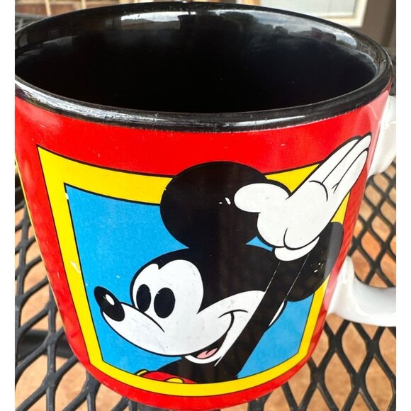 Disney's Mickey Mouse Multicolored Novelty Ceramic Mug 12 oz. 4" Tall - Picture 12 of 15